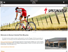 Tablet Screenshot of dennyscentralparkbikes.com